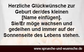 schöner Glückwunsch zur Geburt - Glückwünsche zur Geburt Platz 10