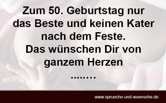 50 Geburtstag Sprüche - Sprüche zum 50. Geburtstag Platz 4