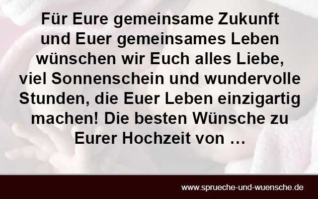 Wunsch zur Hochzeit für das Hochzeitspaar - Glückwünsche zur Hochzeit Platz 7