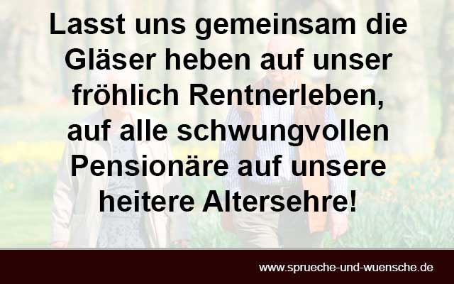 Ruhestand und Pension - Sprüche zum Ruhestand Platz 3