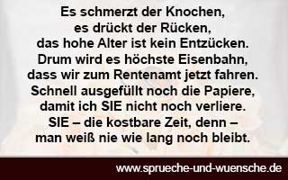 Sprüche zur Rente - Sprüche zum Ruhestand Platz 9