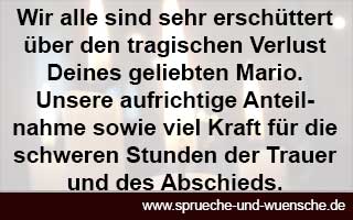 Beileidsbekundung für einen Trauerfall - Beileidsbekundungen zum Kondolieren Platz 6